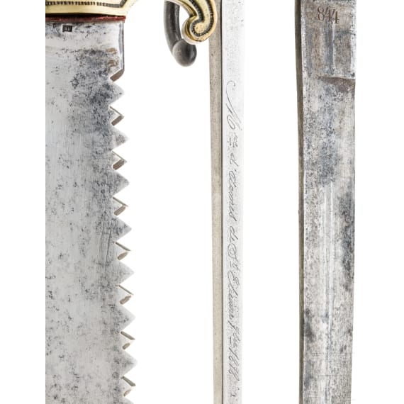 Sammlung sechs Blankwaffen, meist franz&ouml;sisch, 19./20. Jhdt.