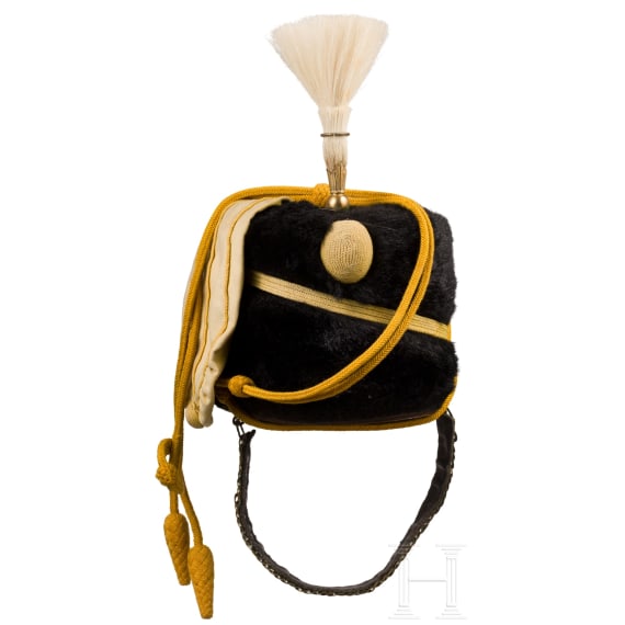 A busby for members of the 14th Hussars, dated 1909