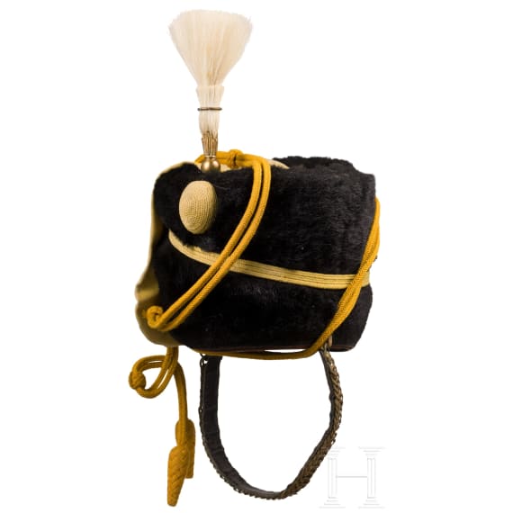 A busby for members of the 14th Hussars, dated 1909