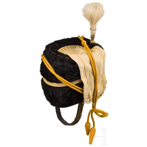 A busby for members of the 14th Hussars, dated 1909