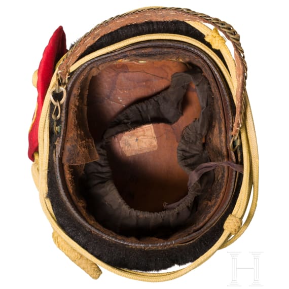 Two fur caps for mounted troops, 20th century