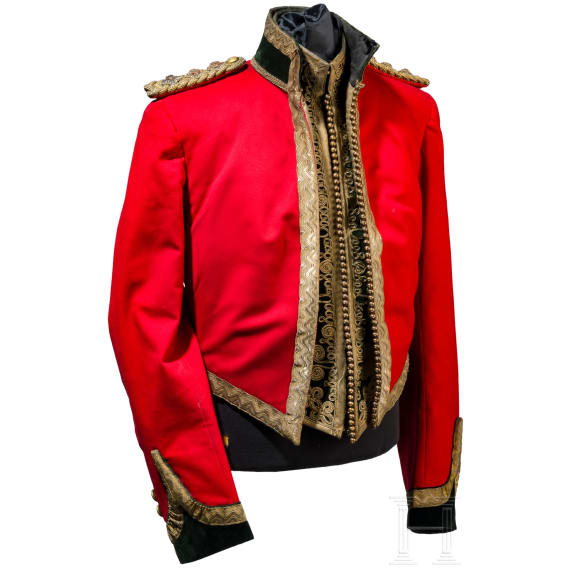 Uniform tunic and waistcoat for officers of the 5th (Princess Charlotte of Wales&rsquo;s) Dragoon Guards, circa1900