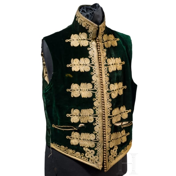 Uniform tunic and waistcoat for officers of the 5th (Princess Charlotte of Wales&rsquo;s) Dragoon Guards, circa1900
