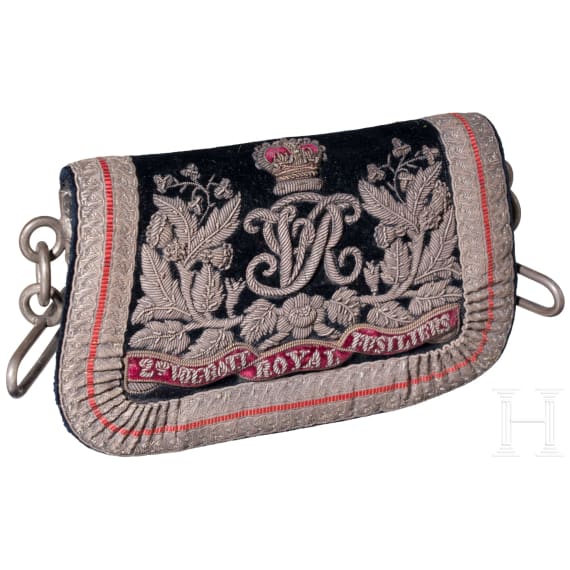 A cartouche box belonging to the &lsquo;Royal Fusiliers&rsquo;, 19th century