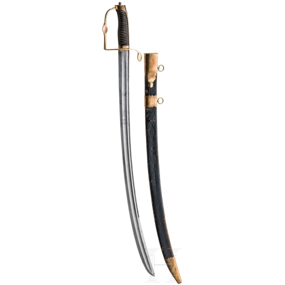A sabre for officers of the light cavalry, made by Knubley, London, late 18th century