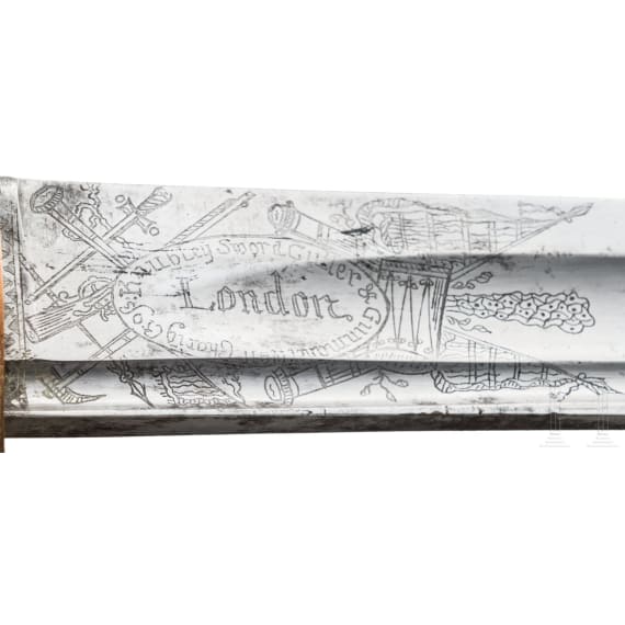 A sabre for officers of the light cavalry, made by Knubley, London, late 18th century