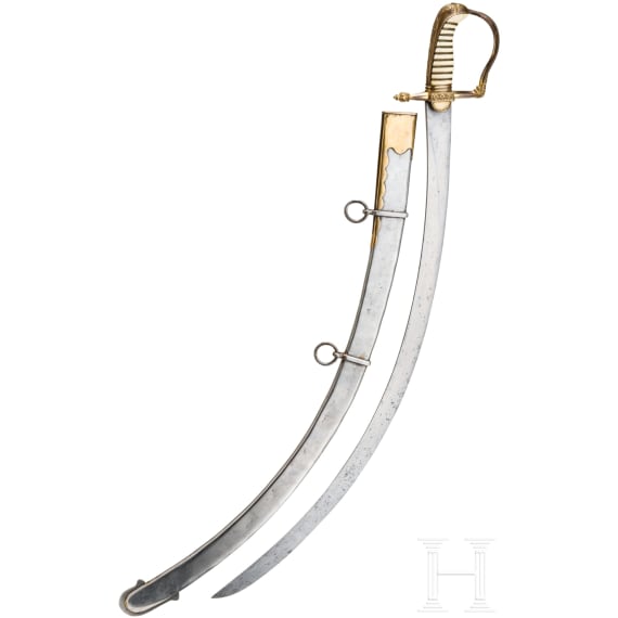 A sabre M 1796 for officers of the light cavalry, circa 1830