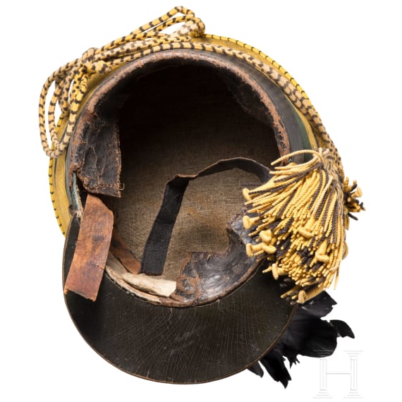 A shako M 1836 shako for NCO&acute;s in the 10th Hussar Regiment