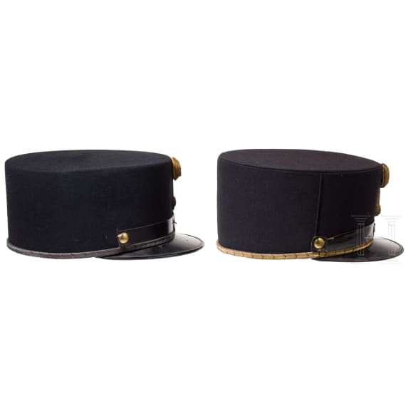 Two caps for officers of the Austro-Hungarian Army