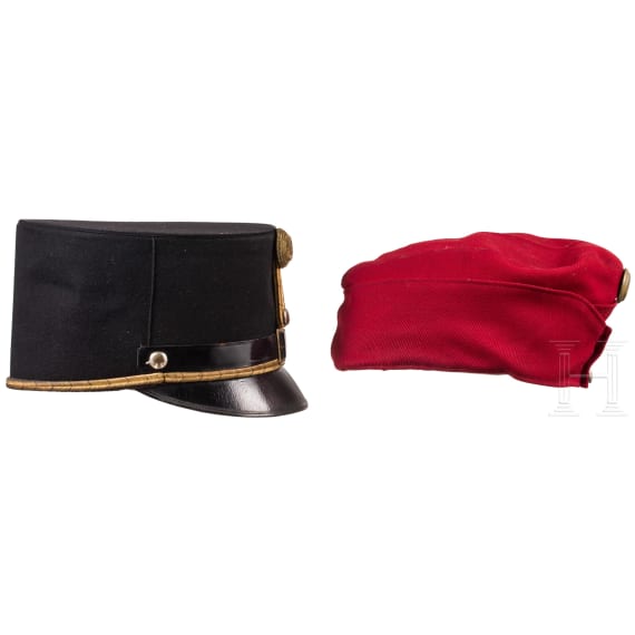 Two caps for members of the Austro-Hungarian Army