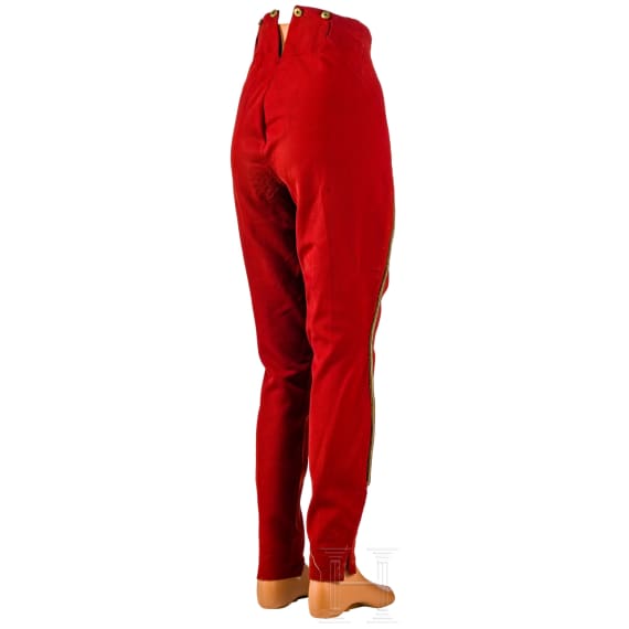 Two red trousers from the Imperial and Royal Cavalry