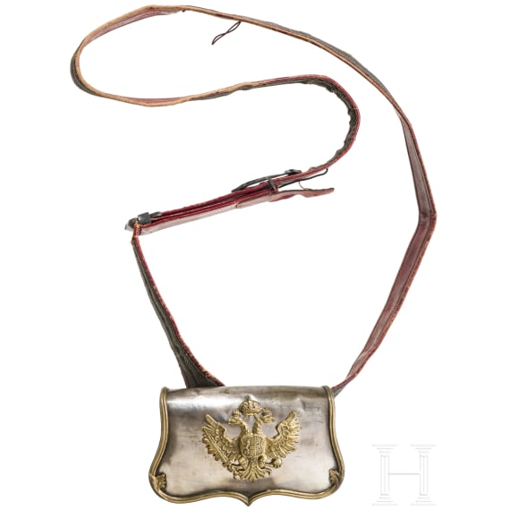 A cartouche box and bandolier for officers of the mounted troops
