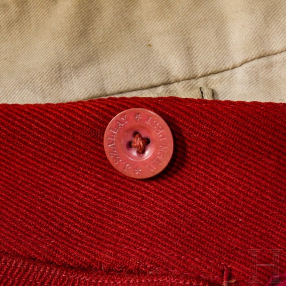 Two red trousers from the Imperial and Royal Cavalry