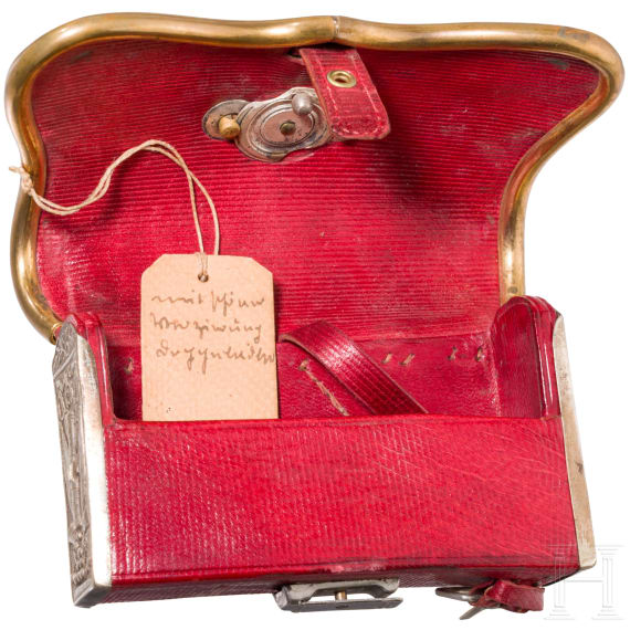 A cartouche box and bandolier for officers of the mounted troops
