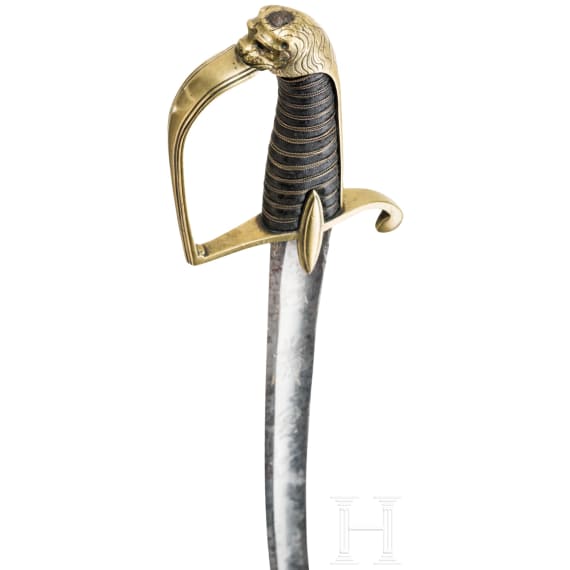L&ouml;wenkopfs&auml;bel f&uuml;r Offiziere der Infanterie, ab 1798