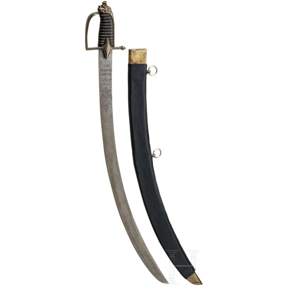 L&ouml;wenkopfs&auml;bel f&uuml;r Angeh&ouml;rige des Salzburger Landwehr-Bataillons Nr. 1, circa 1776 - 1809