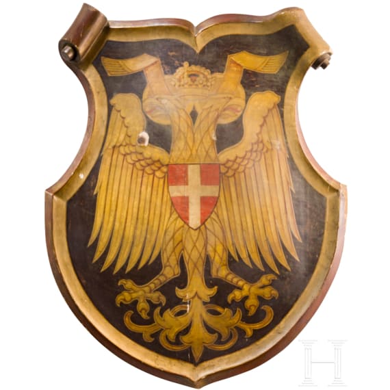 H&ouml;lzernes Schild einer Magistratsabteilung, Wien, um 1870/80