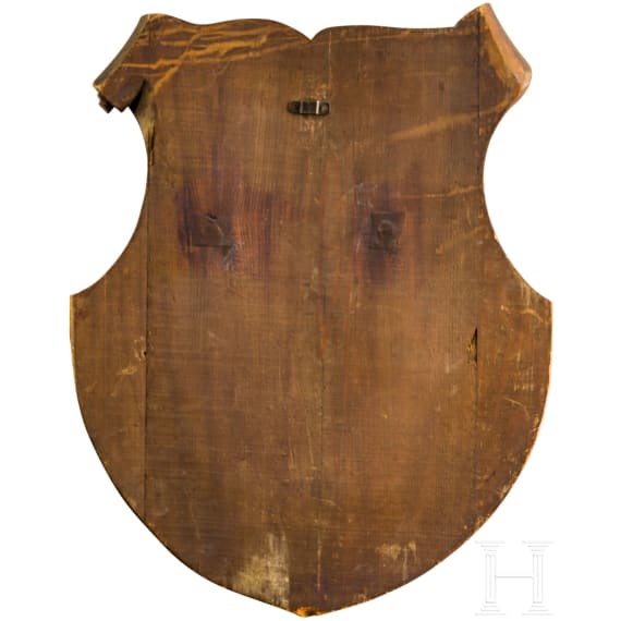H&ouml;lzernes Schild einer Magistratsabteilung, Wien, um 1870/80