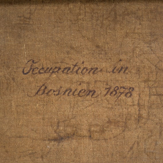 &Ouml;sterreichische Infanterie beim Gefecht in bergigem Gel&auml;nde, Bosnien, 1878