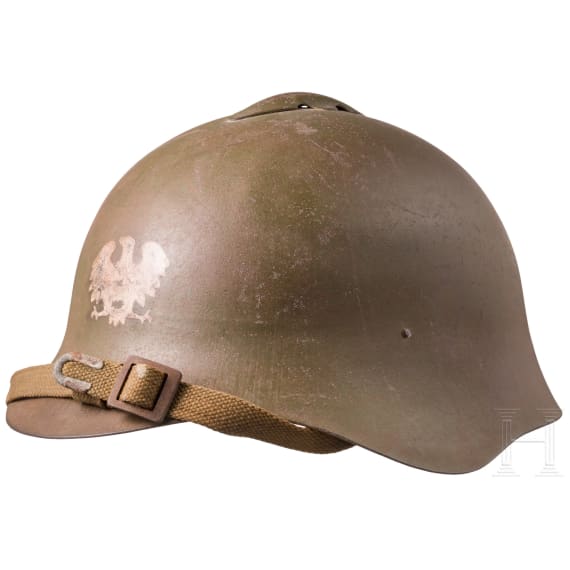 Sowjetischer Stahlhelm M36 wohl f&uuml;r die polnische Armee im Osten