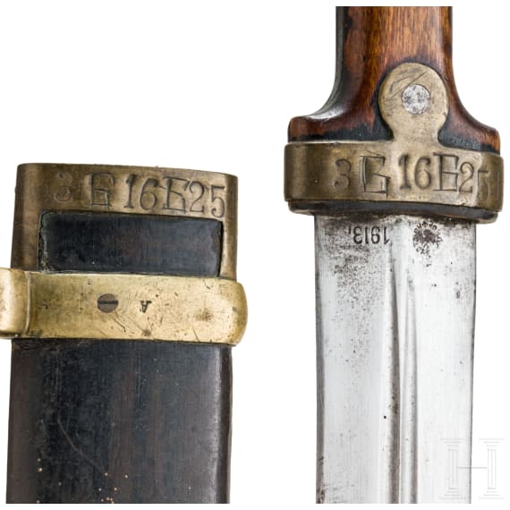 Zwei Artillerie-Kinzale M 1908