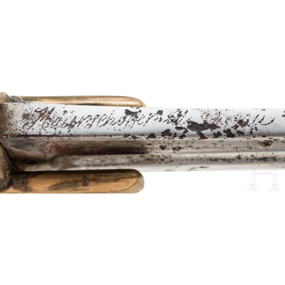 S&auml;bel f&uuml;r Offiziere der Husaren mit Passauer Signatur, 18. Jhdt.