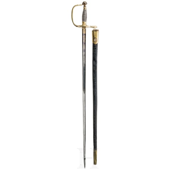 Degen f&uuml;r Offiziere der Infanterie, um 1800