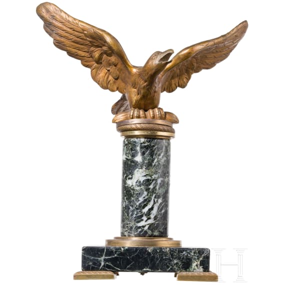 Tischadler aus Bronze, um 1900