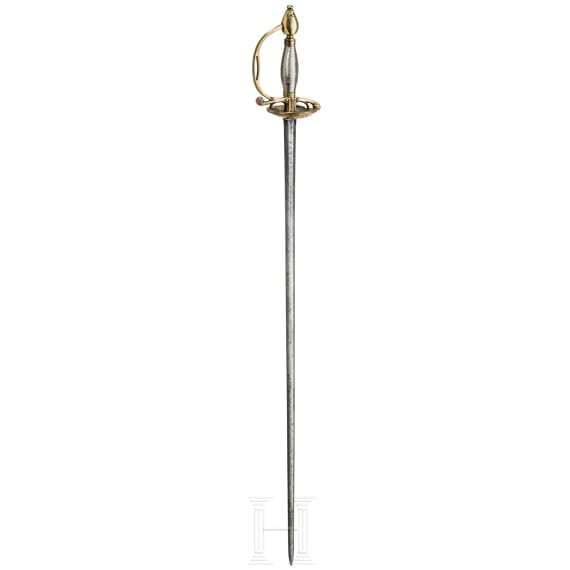 Milit&auml;rischer Degen des General von Lehrbach Regiments, F&uuml;rstbistum M&uuml;nster, datiert 1740