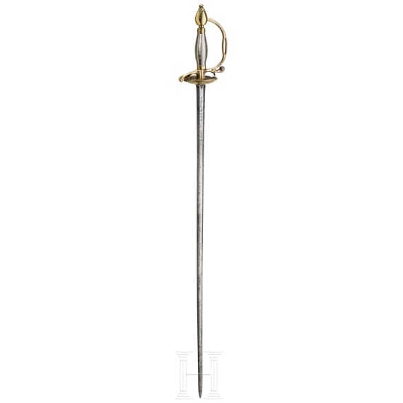 Milit&auml;rischer Degen des General von Lehrbach Regiments, F&uuml;rstbistum M&uuml;nster, datiert 1740