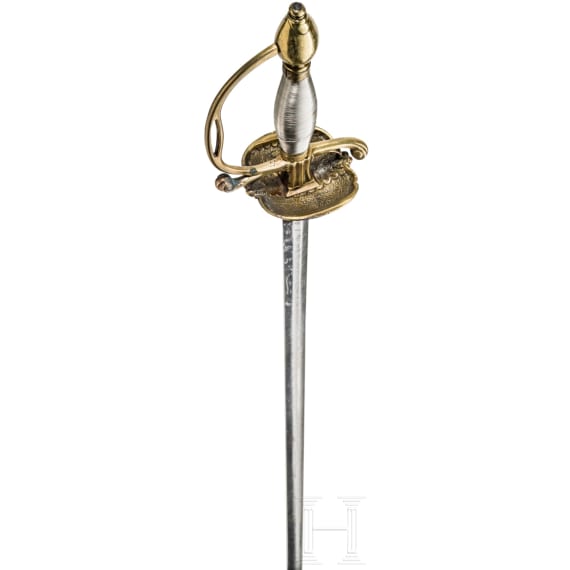 Milit&auml;rischer Degen des General von Lehrbach Regiments, F&uuml;rstbistum M&uuml;nster, datiert 1740