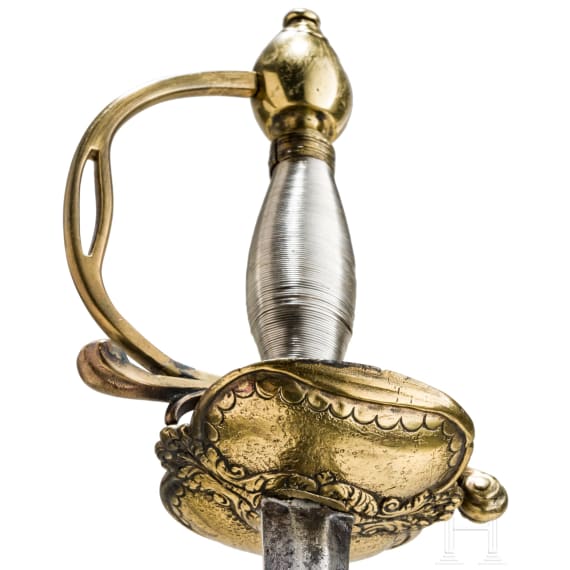 Milit&auml;rischer Degen des General von Lehrbach Regiments, F&uuml;rstbistum M&uuml;nster, datiert 1740