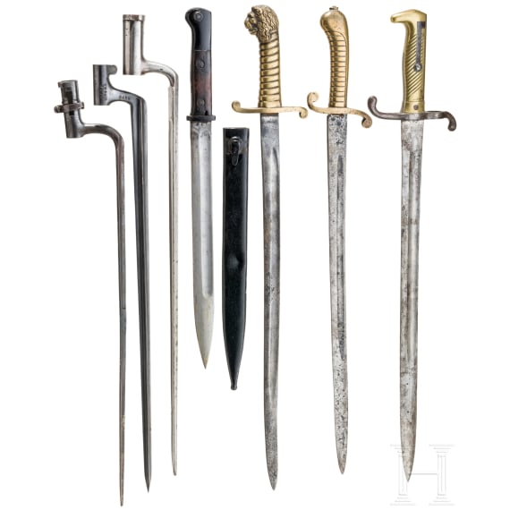 Seven side arms, German and international, 19th/20th centuries