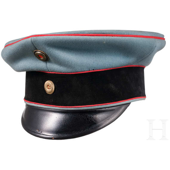Schirmm&uuml;tze f&uuml;r Reserveoffiziere im 3. Badischen Dragoner-Regiment &bdquo;Prinz Karl" Nr. 22, um 1900