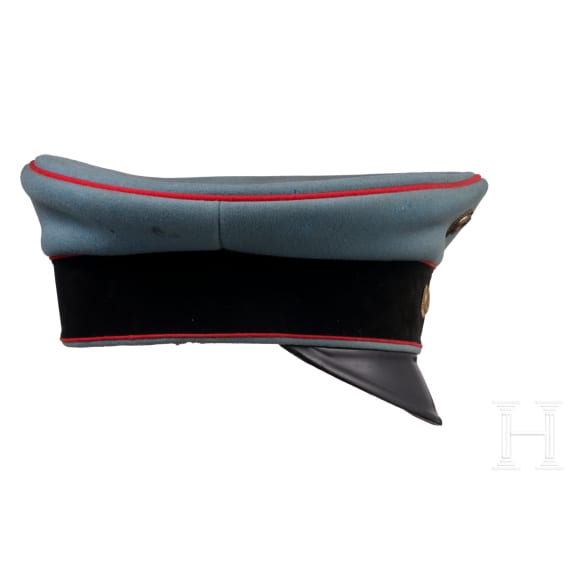 Schirmm&uuml;tze f&uuml;r Reserveoffiziere im 3. Badischen Dragoner-Regiment &bdquo;Prinz Karl" Nr. 22, um 1900