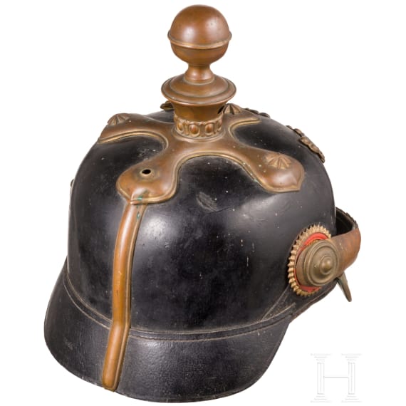 Helm f&uuml;r h&ouml;here Unteroffiziere der badischen Artillerie, um 1900