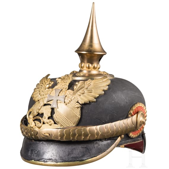 Helm f&uuml;r Reserveoffiziere der badischen Armee, um 1900