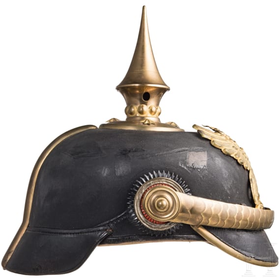 Helm f&uuml;r Reserveoffiziere der badischen Armee, um 1900