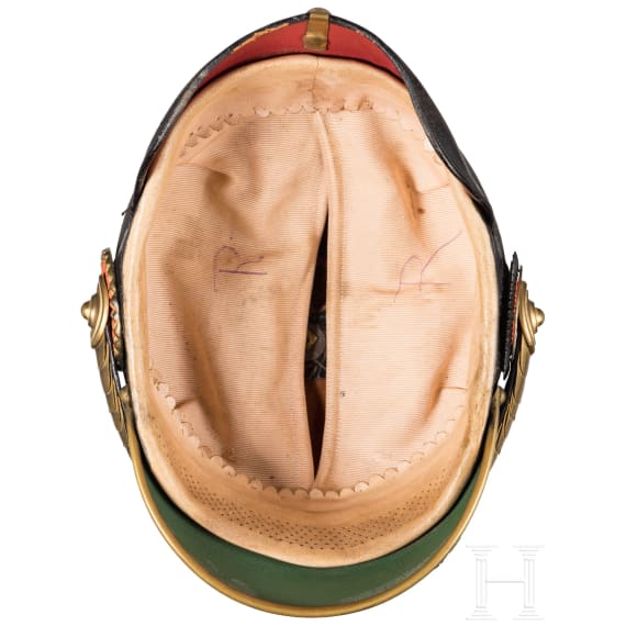 Helm f&uuml;r Reserveoffiziere der badischen Armee, um 1900