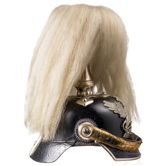 Helm f&uuml;r Mannschaften der badischen Dragoner, um 1900
