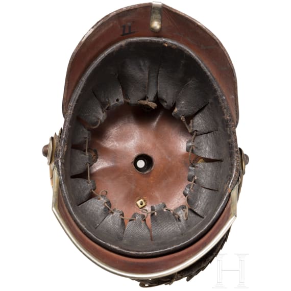 Helm f&uuml;r Mannschaften der badischen Dragoner, um 1900