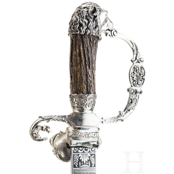 K&ouml;nig Ludwig II. von Bayern - Hirschf&auml;nger, Museumsreproduktion, 20. Jhdt.