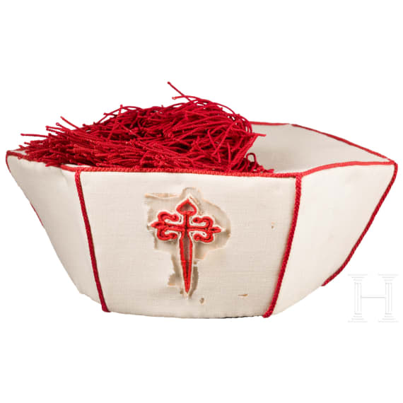 Prinz Ludwig Ferdinand von Bayern (1859 - 1949) - Kappe und Schulterst&uuml;cke zur Tracht des Ritterordens von Santiago