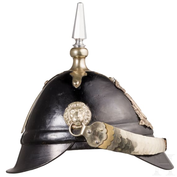 A helmet M 1848 for enlisted men of the Landwehr infantry