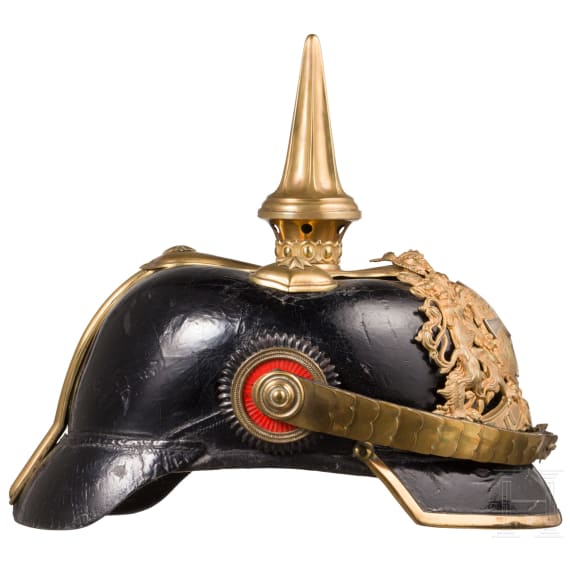 A helmet M 1886 for infantry reserve officers