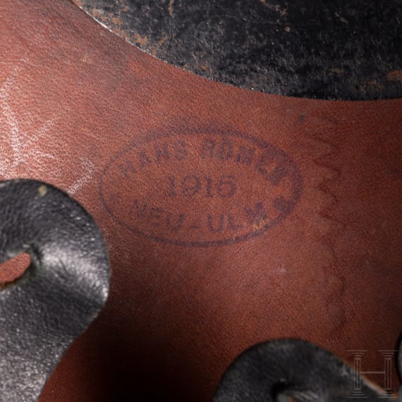 A helmet M 1896 for foot troops, dated 1915