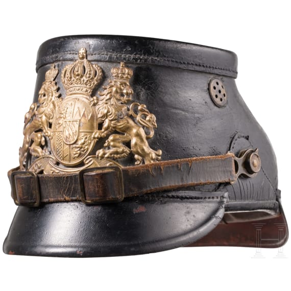 A shako M 1895 for enlisted men of the Bavarian Jaeger troops