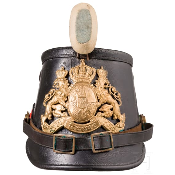 A shako M 1895 for enlisted men of the Jaeger troops, dated 1902