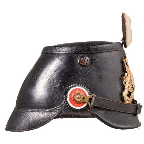 A shako M 1895 for enlisted men of the Jaeger troops, dated 1902