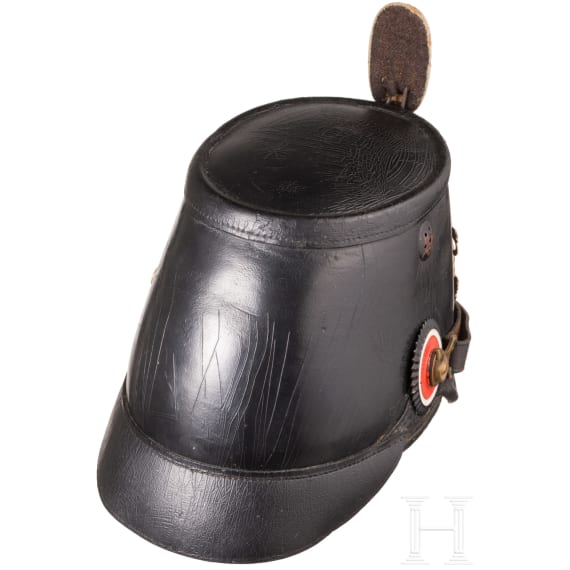 A shako M 1895 for enlisted men of the Jaeger troops, dated 1902